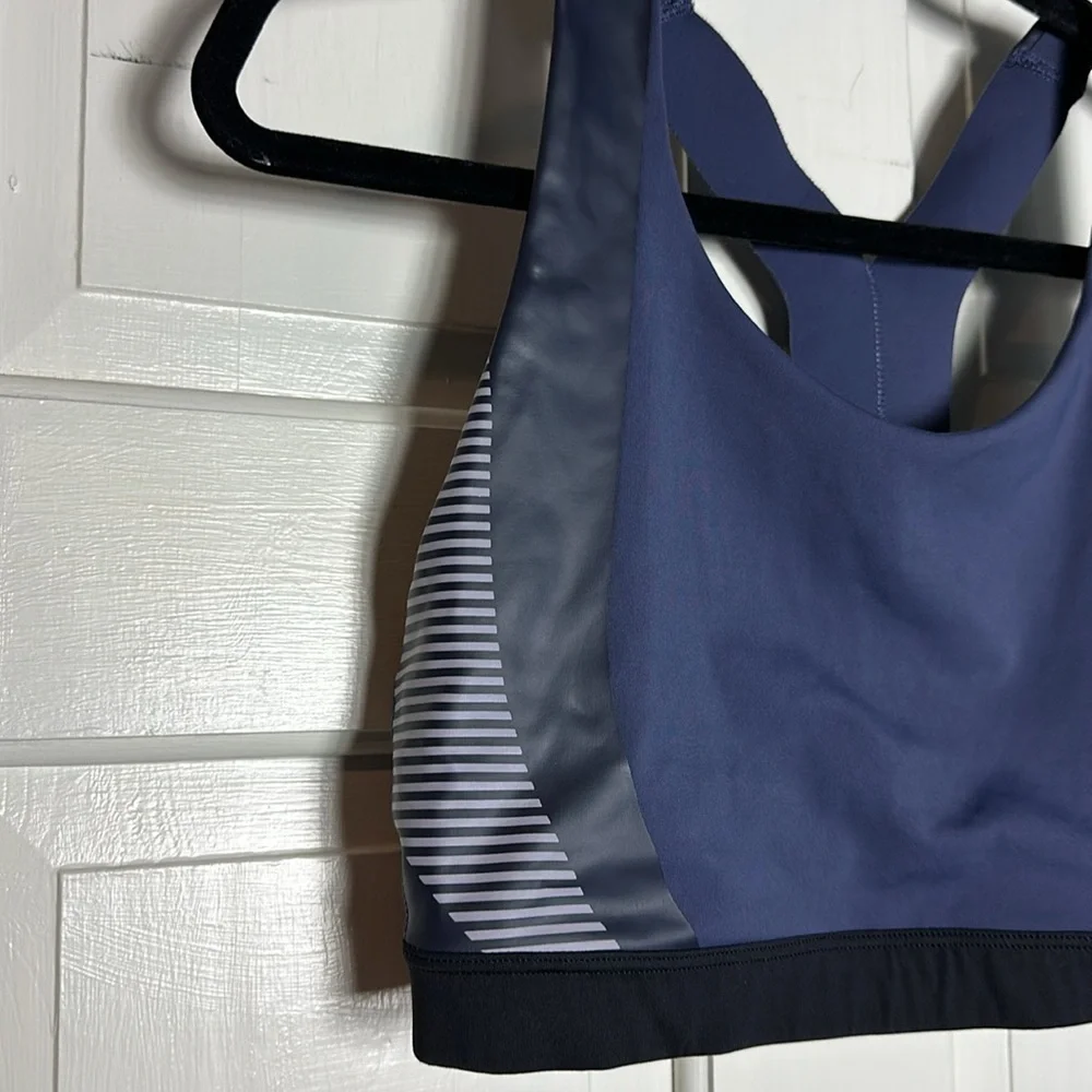 Allyson Felix + Athleta Ultimate Sport bra Size:Medium Color:Black/Blue